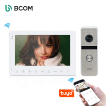 Bcom 2020 amazon best-seller maison intelligente extérieure et intérieure tuya wifi hd vidéo sonnette filaire intelligente caméra de sonnette de porte visible